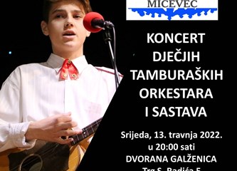 Tamburaški koncert u dvorani Galženica: Preko 100 mladih tamburaša svirat će goričkoj publici