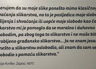 Nova izložba i slikovnica Dominika Vukovića i Sanje Lovrenčić na pozornici Galerije Galženica: "U ritmu meandra s Julijem Kniferom"