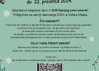 DVD Velika Mlaka u božićnoj akciji za djecu SOS Dječjeg sela Lekenik