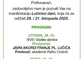 Lučićevi dani: Predavanje i koncert posvećeni slavnom Turopoljcu