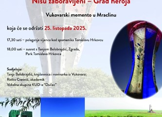 U Mraclinu predavanje vukovarske spisateljice Tanje Belobrajdić i predstavljanje knjige “Nisu zaboravljeni – Grad heroja”