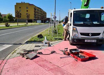 Pokosio semafor na raskrižju Tesline i Kolareve pa napuhao 1,93 promila