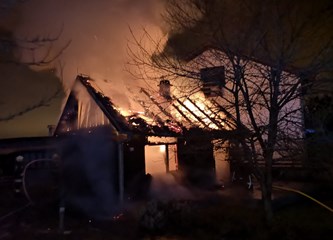 Izgorjela kuća u Petrovini, vlasnica izvukla živu glavu