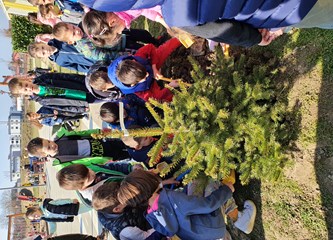 FOTO: Djeca i djelatnici "Lojtrice" zajedno u sadnji stabala
