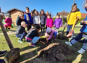 FOTO: Djeca i djelatnici "Lojtrice" zajedno u sadnji stabala