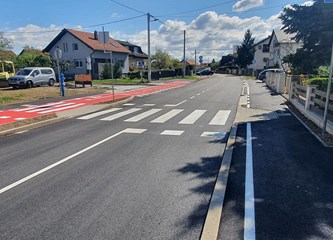 FOTO Rekonstruirana Ulica Petra Zrinskog: Prometnica na Plesu dobila pješačku i biciklističku stazu, oborinsku odvodnju...