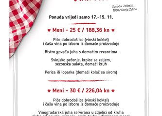 Bliže se Dani Okusa hrvatske tradicije: Donosimo menije 10 restorana s područja Gorice i Zagrebačke županije za izniman gastro užitak