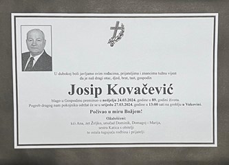 Preminuo Josip Kovačević, čovjek koji je stvorio „Turopoljsku svadbu”